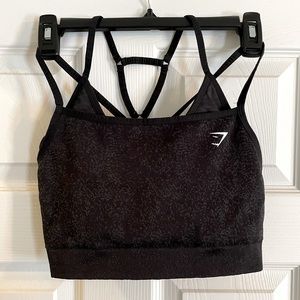 Gymshark ADAPT Fleck Seamless Sports Bra-Mineral Black✨